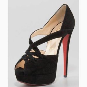 🔥SOLD🔥Louboutin Lady Corset Suede Platforms